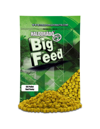 Pelete Haldorado Big Feed C6 Pellet, Crap Salbatic, 6mm, 900g