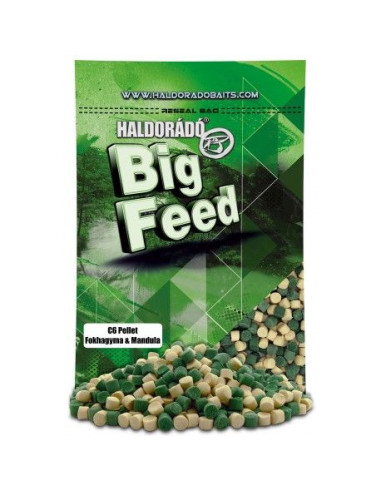 Pelete Haldorado Big Feed C6 Pellet, Usturoi & Migdale, 6mm, 900g