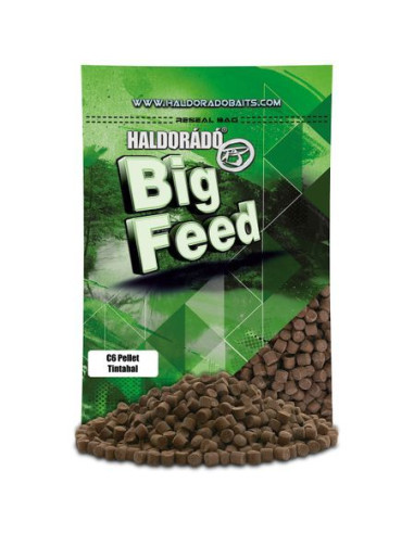 Pelete Haldorado Big Feed C6 Pellet, Calamar, 6mm, 900g