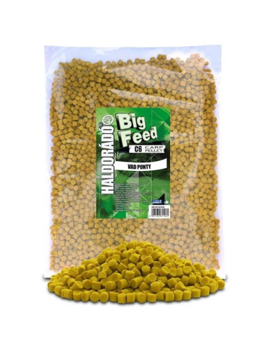 Pelete Haldorado Big Feed C6 Pellet, Crap Salbatic, 6mm, 2.5kg