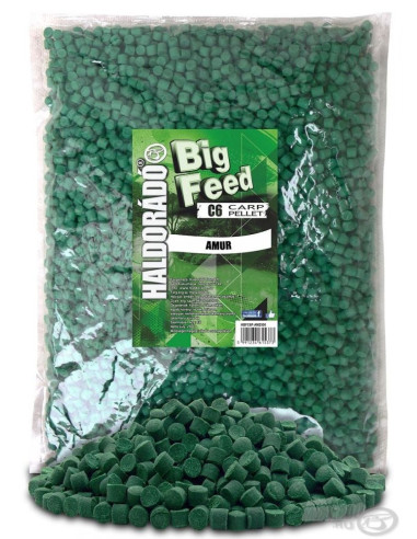 Pelete Haldorado Big Feed C6 Pellet, Amur, 6mm, 2.5kg