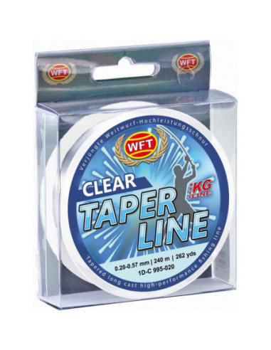 Fir Monofilament Conic WFT Taper Line Clear, 0.20-0.57mm, 240m