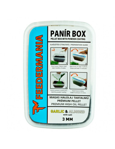 Pelete Feedermania Panir Box Pellet Pack, Usturoi & Migdale, 3mm, 437g