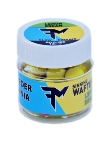 Wafters Feedermania Boilies Sinking Wafters, Lemon Dream, 12mm, 15gr