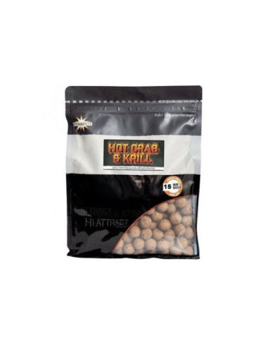 Boilies Dynamite Baits, Hot Crab and Krill, 15mm, 1kg