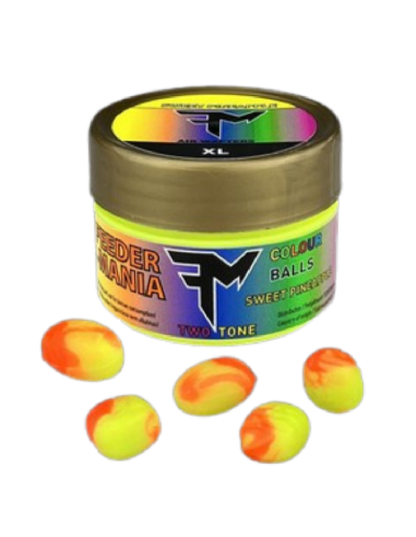 Pop-up Feedermania Colour Balls Two Tone XL, Sweet Pineapple