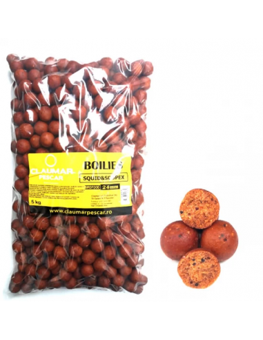 Boilies Claumar Birdfood Tari, Capsuna, 24mm, 5kg