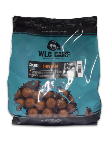 Boilies Solubil WLC Carp, Spicy Meat, 20mm, 1kg