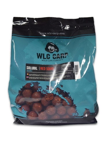 Boilies Solubil WLC Carp, Red Squid, 20mm, 1kg