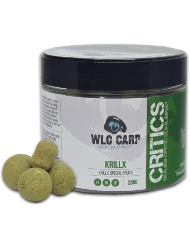 Boiliesuri Carlig Critic Echilibrate WLC Carp Critics, KrillX, 14-16-18mm, 200g