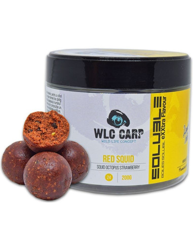 Boilies Solubil de Carlig WLC Carp, Red Squid, 24mm, 200g