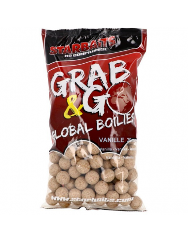 Boilies Starbaits G&G Global, Vanilie, 20mm, 1kg