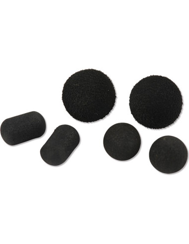 Momeli artificiale Pop-up Carp Spirit Tac-Tics Foam Baits, Black, 10-12-15mm, 12buc