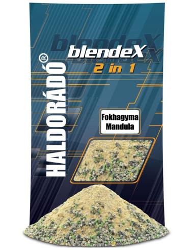 Mix Pelete + Groundbait Haldorado BlendeX 2 in 1, Usturoi & Migdala, 800g/punga