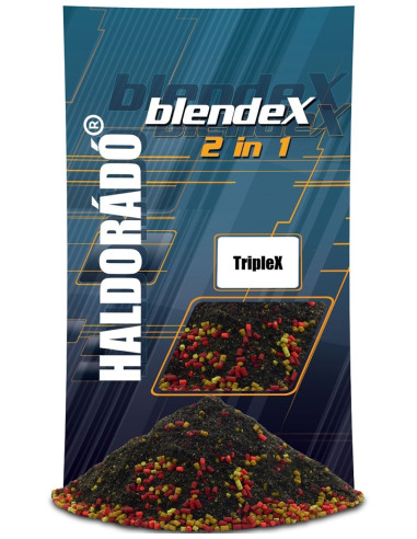 Mix Pelete + Groundbait Haldorado BlendeX 2 in 1, TripleX, 800g/punga