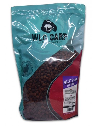 Pelete fishmeal WLC Carp, Red Squid, 6mm, 1kg