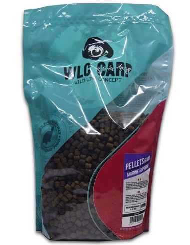 Pelete fishmeal WLC Carp, Marine Supreme, 6mm, 1kg