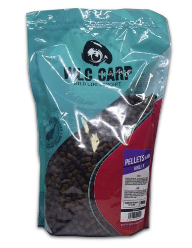 Pelete fishmeal WLC Carp, Krill, 6mm, 1kg