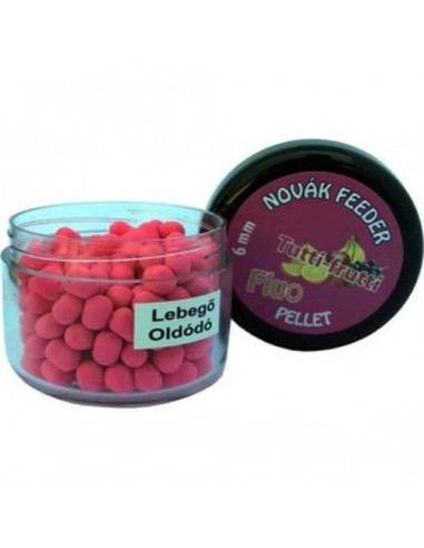 Pelete Novak Feeder Fluo Flotante Solubile, Tutti Frutti, 6mm