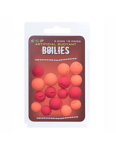 Boilies Artificial ESP Buoyant Boilies, Red/Orange, 16buc