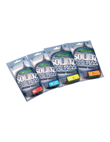 Pungi solubile PVA Korda Solidz 45x100mm, marime XS, 25buc/plic