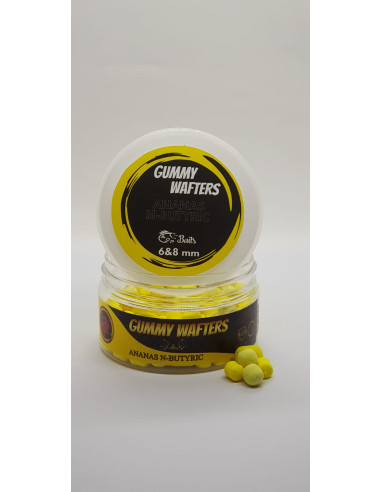 Wafters ADPBaits Gummy Wafters, Ananas & N-butyric , 6-8mm, 35gr