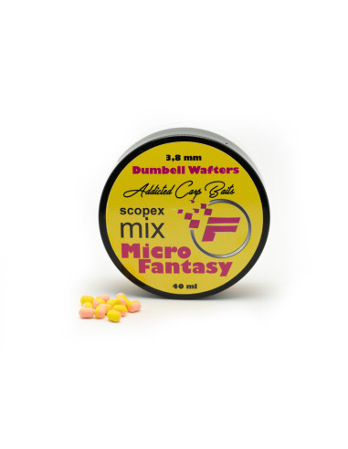 Wafters Addicted Carp Baits Dumbell Fantasy, Scopex Mix, 3.8mm, 40ml