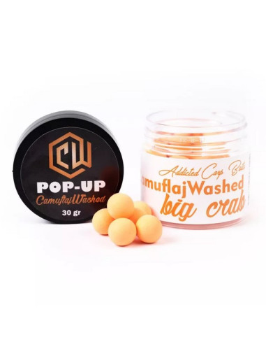 Pop-up Addicted Carp Baits Washed Camuflaj, Big Crab, 10mm, 20g