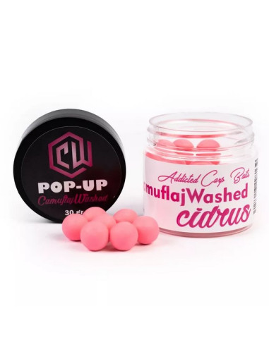 Pop-up Addicted Carp Baits Washed Camuflaj, Cidrus, 10mm, 20g