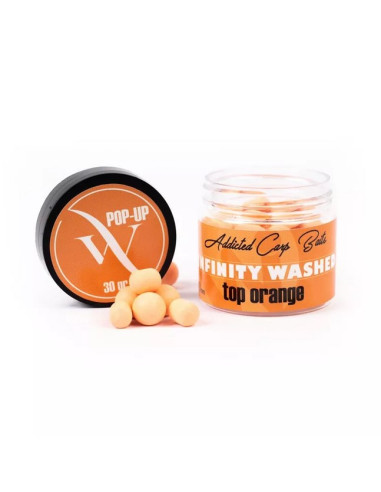 Pop-up Addicted Carp Baits Washed Infinity, Top Orange, 10mm, 20g