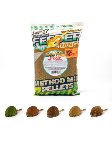 Nada Groundbait CPK Method Mix 50/50 Feeder, Green Garlic, 900gr