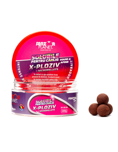 Boilies Senzor Planet Solubil, X-Ploziv, 16-18mm, 200g