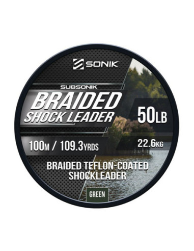 Fir Textil Sonik Braided Shock Leader, 50lbs, 50m