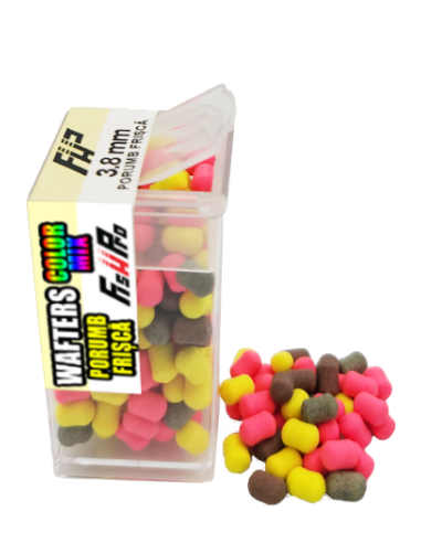 Wafters Fish Pro Color Mix, Porumb-Frisca, 3.8x5mm, 200buc