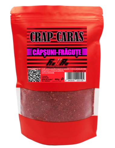 Nada Fish Pro Crap-Caras Easy-Open Resigilabil, Capsuni-Fragute, 600gr