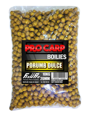 Boilies Pro Carp, Porumb Dulce, 20mm, 10Kg