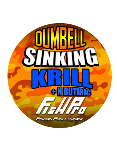 Dumbell Fish Pro Sinking, Krill - N-Butiric, 8x12mm, 40g