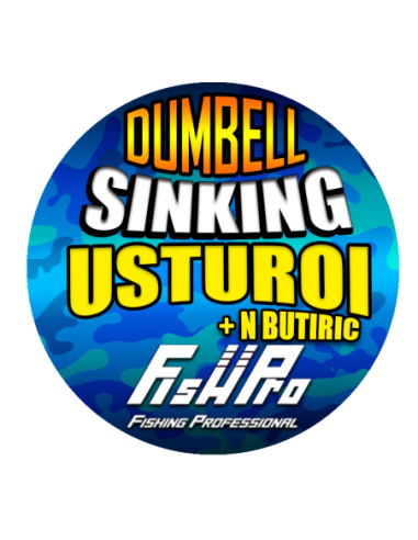 Dumbell Fish Pro Sinking, Usturoi - N-Butiric, 8x12mm, 40g