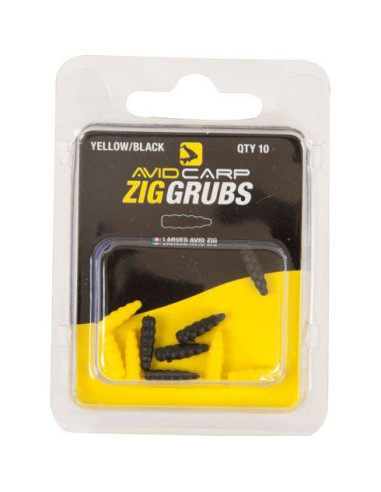 Viermi Artificiali Avid Carp Zig Grub, 10buc/plic