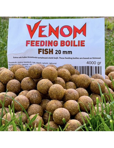 Boilies Feedermania Venom Feeding Boilie, Fish, 20mm, 4kg