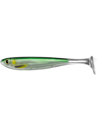 Shad Live Target Slow-Roll Mullet Paddle, Silver, 10cm, 4buc/plic