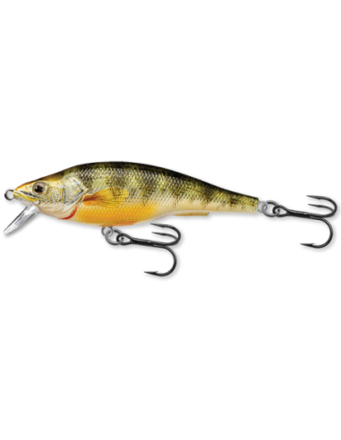 Vobler Live Target Yellow Perch Jerkbait, Metallic/Gloss, 7.3cm, 11g