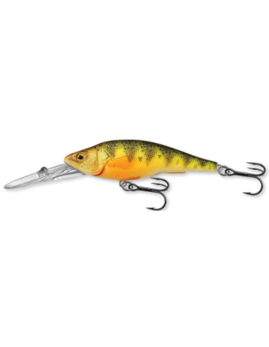 Vobler Live Target Yellow Perch Jerkbait, Diving, Florescent/Matte, 7.3cm, 11g