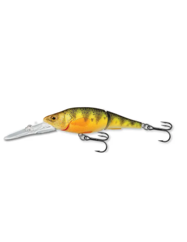 Vobler Live Target Yellow Perch Jointed D, Florescent/Matte, 7.3cm, 11g