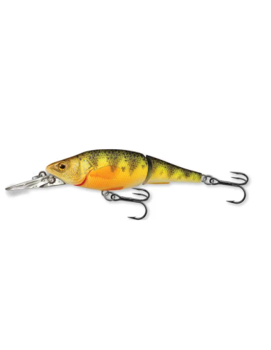 Vobler Live Target Yellow Perch Jointed M, Florescent/Matte, 9.8cm, 16g