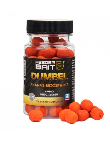 Pop-Up Feeder Bait Dumbel Fluo, R72 Piersica Ananas, 8-10mm, 100ml