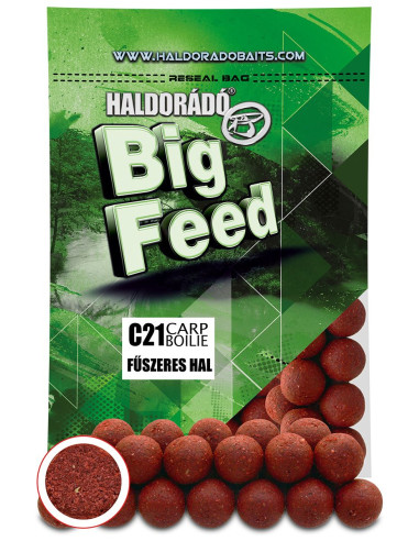 Boilies Haldorado Big Feed C21 Carp Boilie, Peste Condimentat, 21mm, 700g