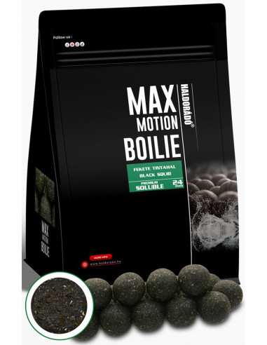 Boilies Haldorado Max Motion Boilie Premium Soluble, Black Squid, 24mm, 800g