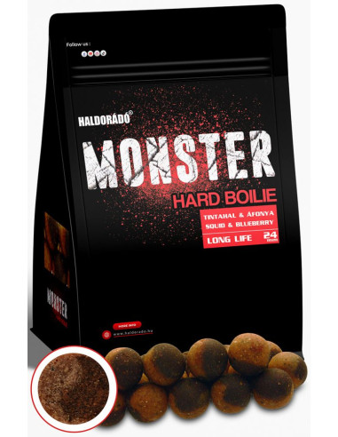 Boilies Haldorado Monster Hard Boilie, Squid & Afine, 24mm, 700g