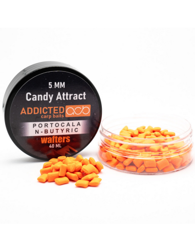 Wafters Addicted Carp Baits Candy Attract, Portocala / N-Butyric, 5mm, 40ml